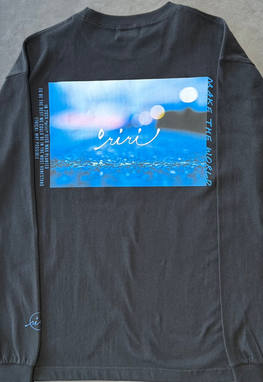 アートプリントロングスリーブTシャツ